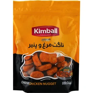 ناگت مرغ و پنیر ۷۰ درصد ۸۰۰ گرم کیمبال