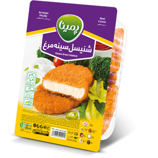 شنیسل سینه مرغ ۱۰۰۰ گرم پمینا