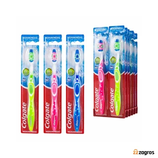 مسواک Colgate اورجینال دابل اکشن برس مدیوم کد ۷۲۸۹