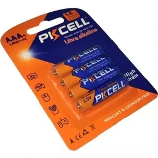باتری نیم قلم 4 عددی PKCELL ALKALINE پیکسل AAA آلکالاین