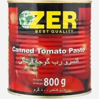 رب گوجه فرنگی قوطی 800 گرم ZER