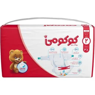 پوشک بچه کوکومی سایز2 3تا6 کیلوگرم 38 عددی