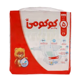 پوشک بچه کوکومی سایز5 12تا20 کیلوگرم 26 عددی
