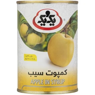 کمپوت سیب گلاب یک و یک