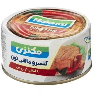 تن ماهی مکنزی فلفلی ۱۸0 گرم