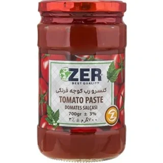 رب گوجه فرنگی شیشه ای 700 گرم ZER