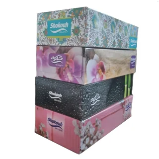 دستمال کاغذی شکوه گلدار 100 برگ سه لایه
