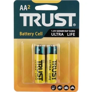 باتری دوتایی قلمی AA تراست Ultra Life R6P