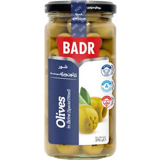 شور زیتون درشت ۳۸۰ گرم بدر