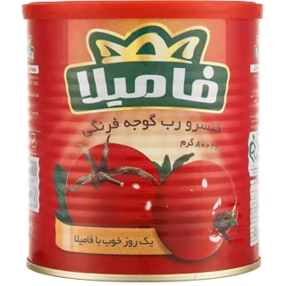 رب گوجه فرنگی قوطی فامیلا 800 گرم