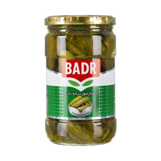 خیارشور درجه یک ۶۲۰ گرم بدر