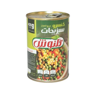 کنسرو سبزیجات گلنوش ۴۲۰ گرم