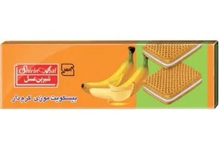 بیسکوئیت کرمدار موزی شیرین عسل