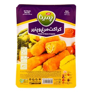 کراکت مرغ و پنیر ۳۹۰ گرم پمینا