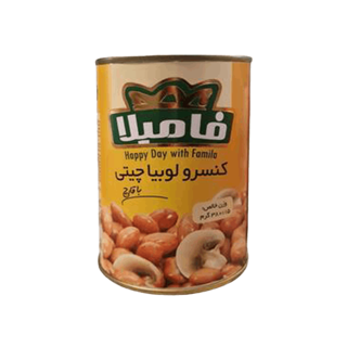 کنسرو لوبیا چیتی با قارچ فامیلا
