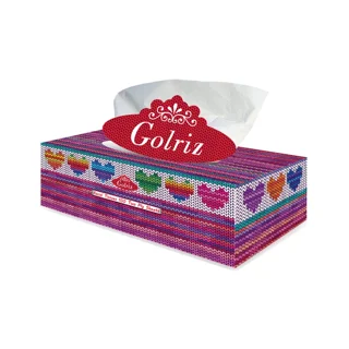 دستمال کاغذی گلریز طرح بافتینه 100 برگ دولا