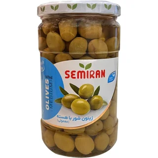 زیتون شور با هسته ۶۷۰ گرم سمیران