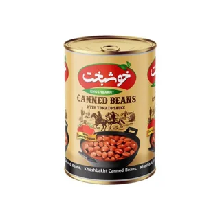 کنسرو لوبیا چیتی با سس گوجه خوشبخت