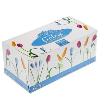 دستمال کاغذی گلریز طرح لاله گلدار 100 برگ سه لایه