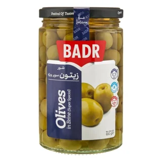 زیتون شور سوپر ویژه درشت ۶۵۰ گرم بدر
