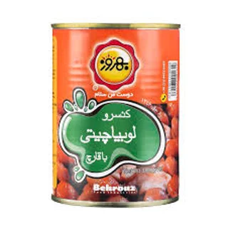 کنسرو لوبیاچیتی با قارچ بهروز ۳۸۰ گرم