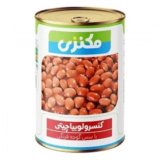 کنسرو لوبیا چیتی با سس گوجه مکنزی ۳۸۰ گرم