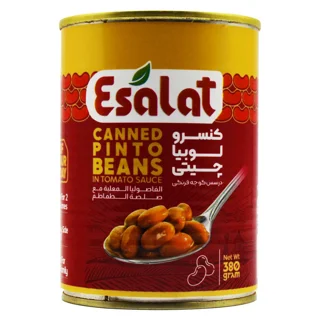 کنسرو لوبیا چیتی اصالت در سس گوجه ۳۸۰ گرم