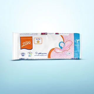 نوار بهداشتی بالدار تافته حاوی پودر جذب ویژه روز 10 عددی سایز 3