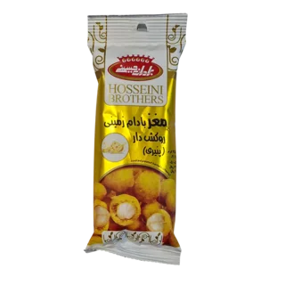مغز بادام زمینی روکش‌دار پنیری برادران حسینی ۳۵گرم