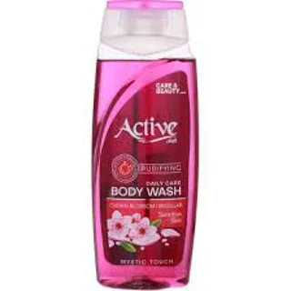 Active شامپو بدن اکتیو مناسب پوست حساس  میسلارواتر حاوی عصاره شکوفه های گیلاس ۴۰۰ ml